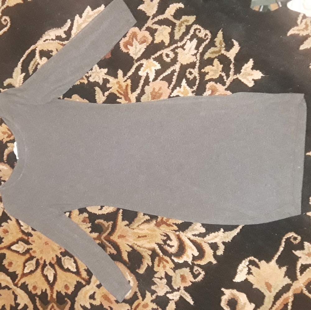 Charcoal form fitting dress